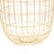 Set of 2 Gold Iron Contemporary Storage Baskets, 17" x 11" x 11"